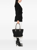 Bolsa tote de compras Hogan Pre Script con ribetes de cuero