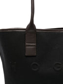 Bolsa tote de compras Hogan Pre Script con ribetes de cuero