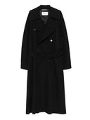 Chaqueta con cinturón y cierre de botones Saint Laurent