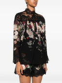 Zimmermann Lace-trimmed floral blouse