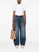 Polo con zorro bordado de Maison Kitsuné