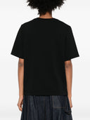 Camiseta de algodón Maison Kitsuné con bordado de zorro