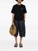 Camiseta de algodón Maison Kitsuné con bordado de zorro