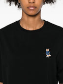 Camiseta de algodón Maison Kitsuné con bordado de zorro