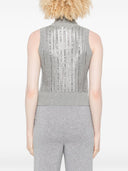 Top con adornos de lentejuelas de Ermanno Scervino