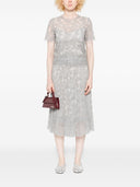 Falda midi plisada floral Ermanno Scervino