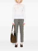 Топ с длинными рукавами и кружевными вставками Ermanno Scervino