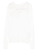 Топ с длинными рукавами и кружевными вставками Ermanno Scervino