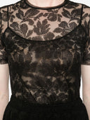 Top de malla con encaje floral Ermanno Scervino