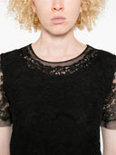 Vestido de encaje de manga corta Ermanno Scervino