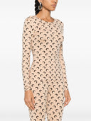 Marine Serre Crescent Moon-print top