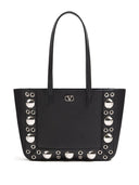 Bolso de compras mini Nellcôte Valentino Garavani en piel de becerro granulada