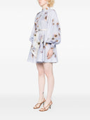 Zimmermann Floral-print linen mini dress