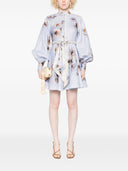 Zimmermann Floral-print linen mini dress