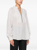 Blusa de seda con cadena Monili de Brunello Cucinelli