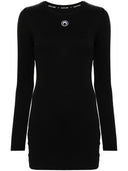 Marine Serre Crescent Moon-embroidered mini dress