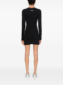 Marine Serre Crescent Moon-embroidered mini dress