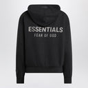 Fear of God Essentials Черное хлопковое флисовое худи