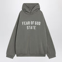 Толстовка Fear of God Essentials цвета мха в стиле 90-х
