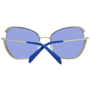 Золотые женские солнцезащитные очки