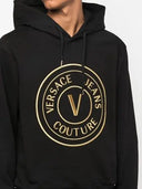 Chic Black Hooded Sweatshirt - Allure Absolue