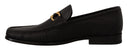 Elegant Black Calf Leather Loafers Salvatore Ferragamo