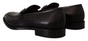 Suave Black Leather Gancio Bit Loafers Salvatore Ferragamo
