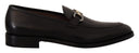 Suave Black Leather Gancio Bit Loafers Salvatore Ferragamo
