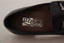 Suave Black Leather Gancio Bit Loafers Salvatore Ferragamo
