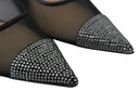 Elegant Black Mesh Crystal Pumps Jimmy Choo