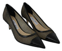 Chic Patent Mesh Pointed Pumps Jimmy Choo