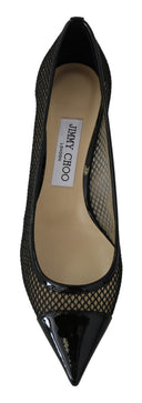 Chic Patent Mesh Pointed Pumps Jimmy Choo