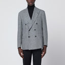Tagliatore Black/white houndstooth double-breasted jacket