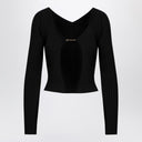 JACQUEMUS La Maille Pralu Longue black cardigan