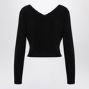JACQUEMUS La Maille Pralu Longue black cardigan