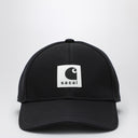 Sacai x Carhartt WIP Black baseball cap with logo patch
