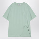 The Attico camiseta oversize asimétrica verde menta