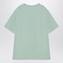 The Attico camiseta oversize asimétrica verde menta