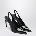The Attico Black Viper Slingback