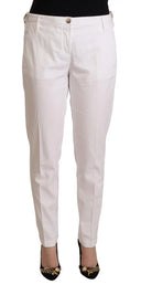 Elegant Mid Waist Tapered Trousers - Allure Absolue