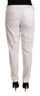 Elegant Mid Waist Tapered Trousers - Allure Absolue