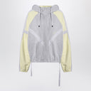 The Attico Grey/light yellow bomber sweatshirt