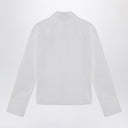 The Attico White asymmetric cotton shirt