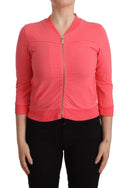 Elegant Pink Full Zip Sweater - Allure Absolue