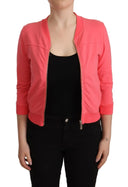Elegant Pink Full Zip Sweater - Allure Absolue