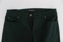Chic Green Straight Cut Jeans Ermanno Scervino