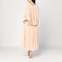 ZIMMERMANN Pleated peach-colored midi dress Zimmermann