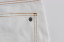 Chic White Slim Fit Denim Cavalli