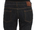 Chic Blue Straight Fit Designer Jeans Cavalli