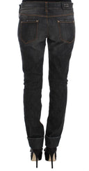 Chic Slim Fit Gray Wash Jeans Ermanno Scervino